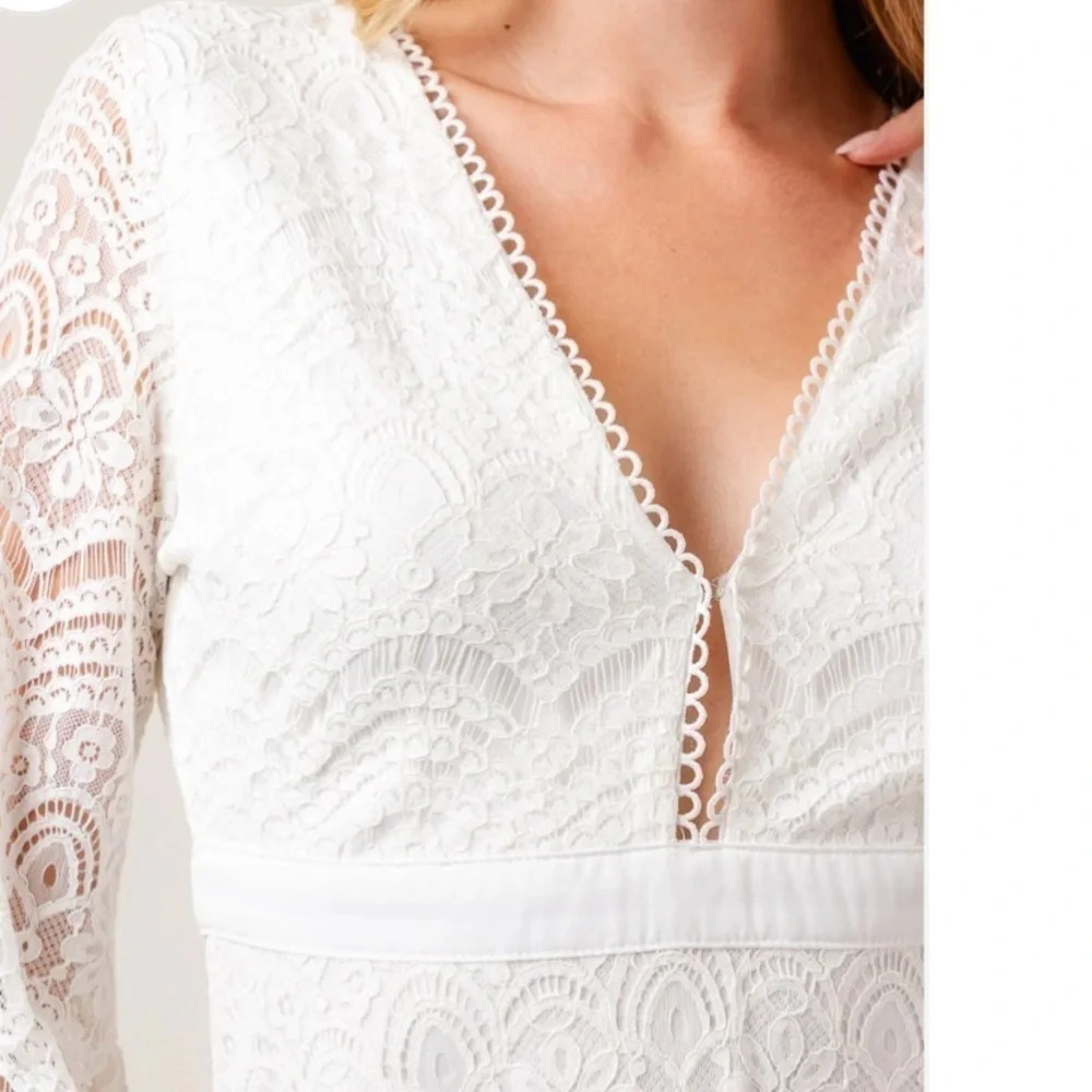 Nwot Fore white Lace Serenity Dress - Picture 5 of 8